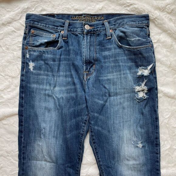 American Eagle Outfitter’s Original Straight Denim Jeans - Men’s 34x30 - Picture 5 of 10